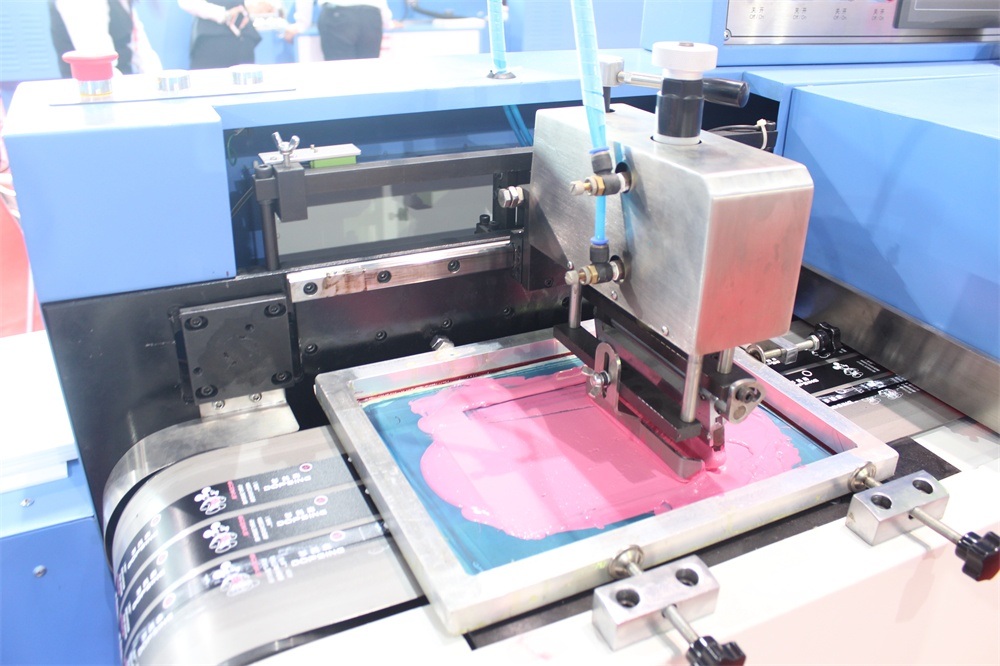 High Temp Ink Woven Labels Screen Printing Machine