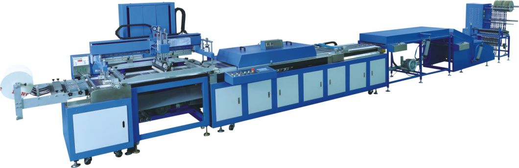 Single Color Thread Ribbons Automatic Screen Printing Machine with 600mm Width