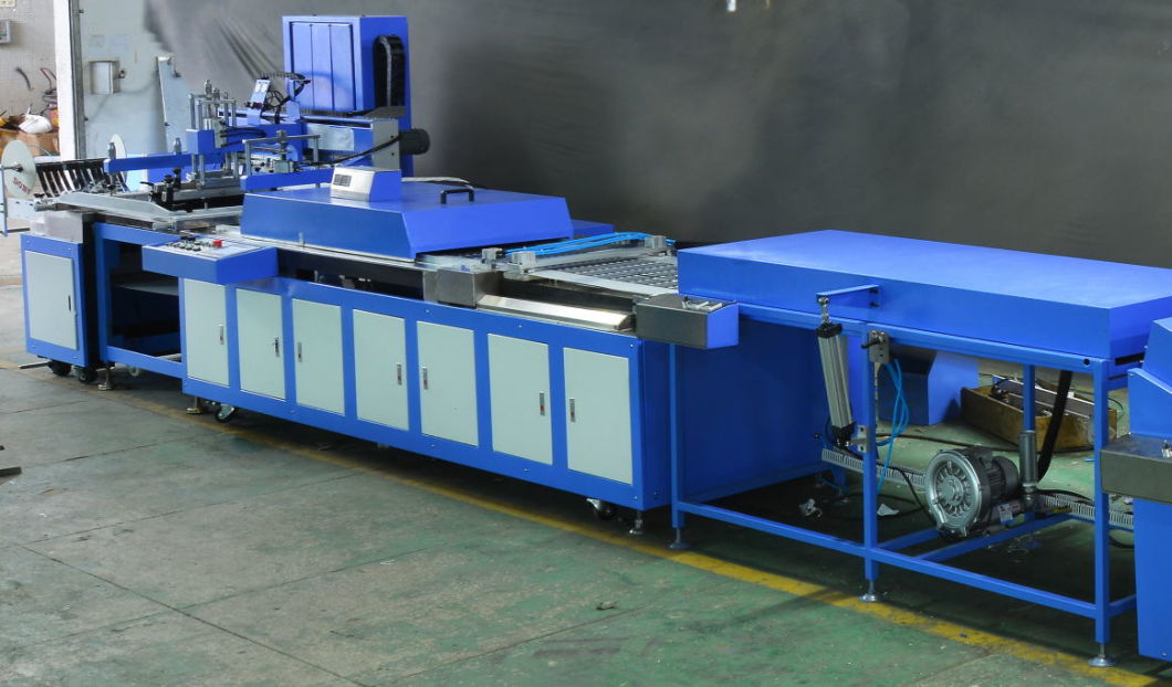 Single Color Thread Ribbons Automatic Screen Printing Machine with 600mm Width